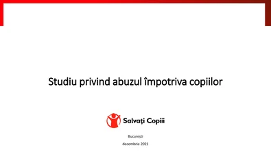Studiu privind abuzul impotriva copiilor